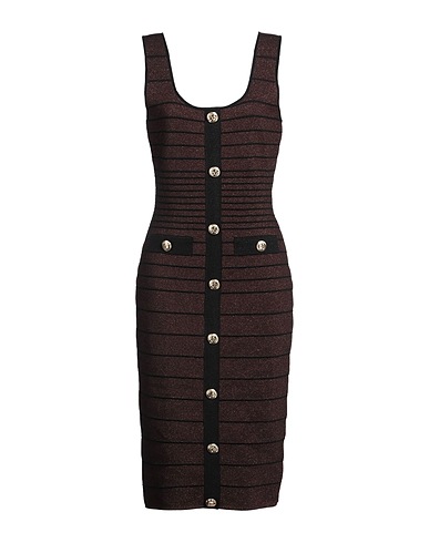 RETROFÊTE Midi-Kleid TESTA DI MORO 60% Rayon, 32% Nylon, 5% Metall, 3% Elastan