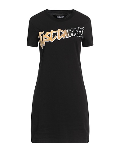 JUST CAVALLI Short dress Black 100% Cotton