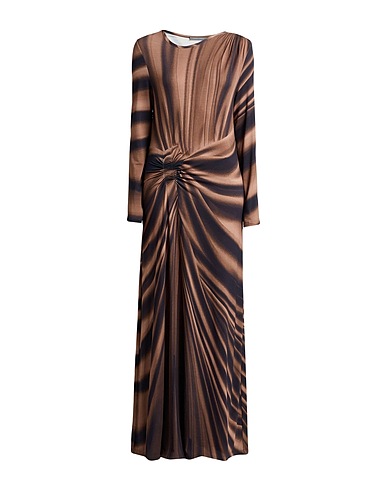 ALBERTA FERRETTI Μακρύ φόρεμα Χακί 95% Βισκόζη, 5% Ελαστάνη