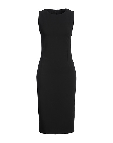 MILLENOVECENTOSETTANTOTTO Midi dress Black 63% Polyester, 33% Viscose, 4% Elastane