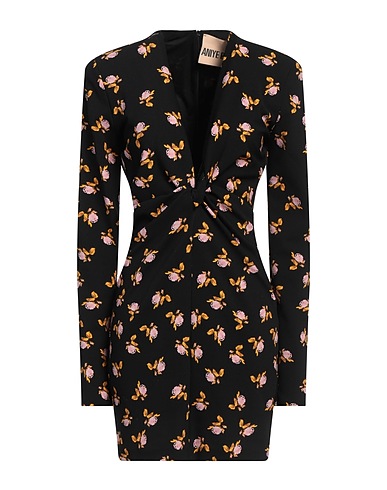 ANIYE BY Kurzes Kleid Schwarz 95% Polyester, 5% Elastan