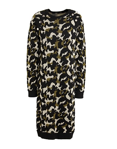 LIU •JO Sheath dress Black 60% Viscose, 30% Polyamide, 10% Silk