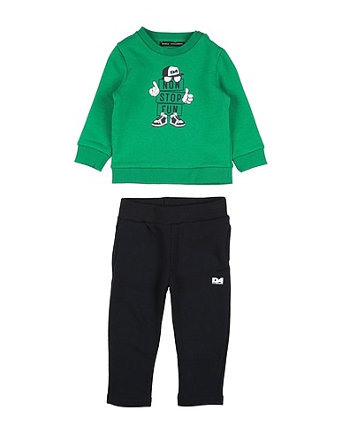DANIELE ALESSANDRINI Completo Baby  Verde 70% Cotone, 30% Poliestere