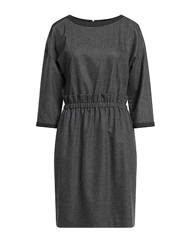 EMPORIO ARMANI Short dress ICON Grey 90% Virgin Wool, 8% Cashmere, 2% Elastane