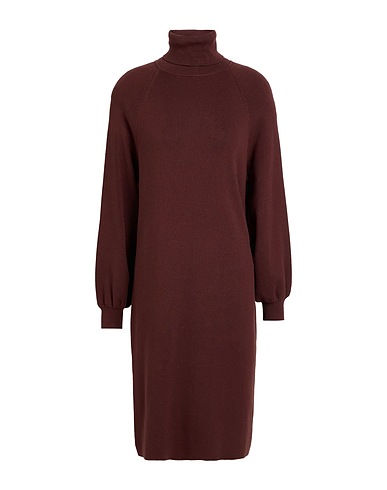 VILA Short dress Dark brown 70% EcoVero™ viscose, 30% Polyester