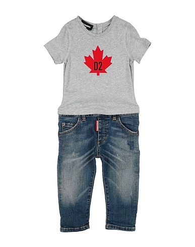 DSQUARED2 Strampelanzug für Babys Grau 100% Baumwolle, Elastan
