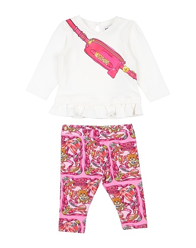 MOSCHINO BABY Babykleidung-Set  Weiß 95% Baumwolle, 5% Elastan