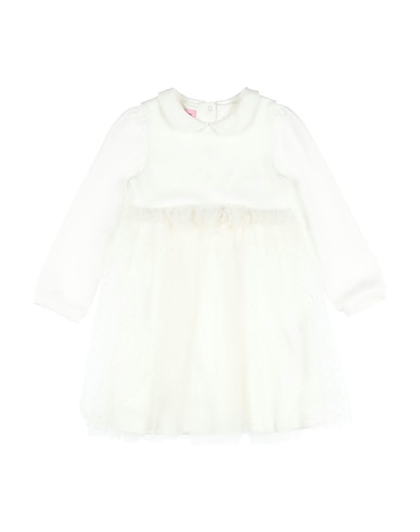 MISS BLUMARINE Dress White 100% Cotton, Polyamide, Polyester