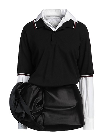 MAISON MARGIELA Midi dress Black 100% Cotton, Silk