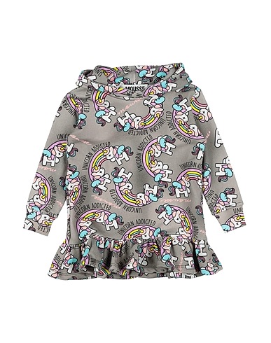 MOUSSE DANS LA BOUCHE Vestito Baby  Grigio 100% Cotone
