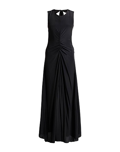 BLUMARINE Long dress Black 76% Acetate, 24% Silk, Polyester