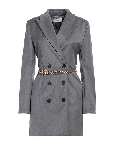 VICOLO Blazer dress Grey 63% Polyester, 34% Viscose, 3% Elastane