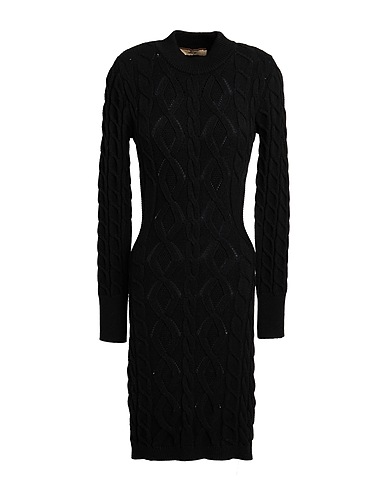 AKEP Sheath dress Black 52% Viscose, 26% Polyester, 22% Polyamide