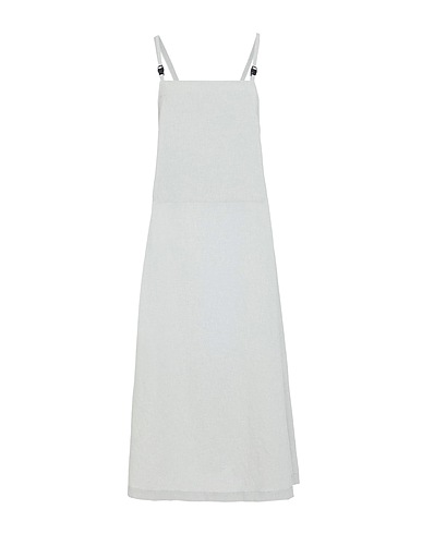 SNOW PEAK Midi dress Light grey 100% Polyester