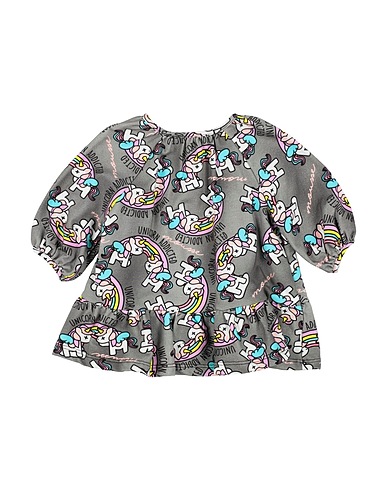 MOUSSE DANS LA BOUCHE Vestito Baby  Grigio 100% Cotone