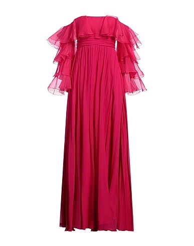 GIAMBATTISTA VALLI 롱 원피스 마젠타 100% 실크, 폴리에스테르