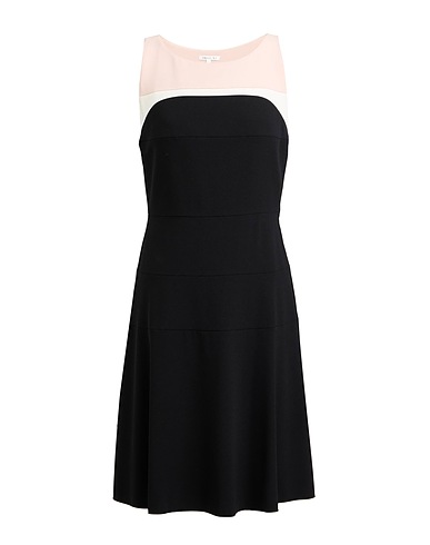 PAULE KA Short dress Black 82% Triacetate, 18% Polyester