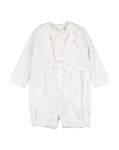 ALETTA Baby jumpsuit White 80% Cotton, 20% Modal