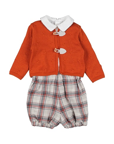 MARLÙ Baby co-ord  Rust 100% Wool, Cotton, Polyester