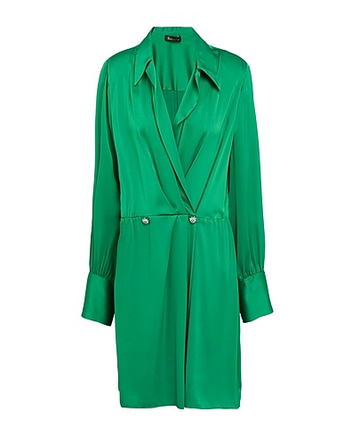 HANITA Vestito corto Verde 100% Poliestere, Elastan