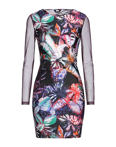 JUST CAVALLI Sheath dress Black 80% Polyamide, 20% Elastane
