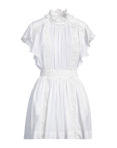 ISABEL MARANT Vestito corto Bianco 67% Cotone, 33% Viscosa