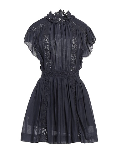 ISABEL MARANT Minivestido Azul noche 67% Algodón, 33% Viscosa