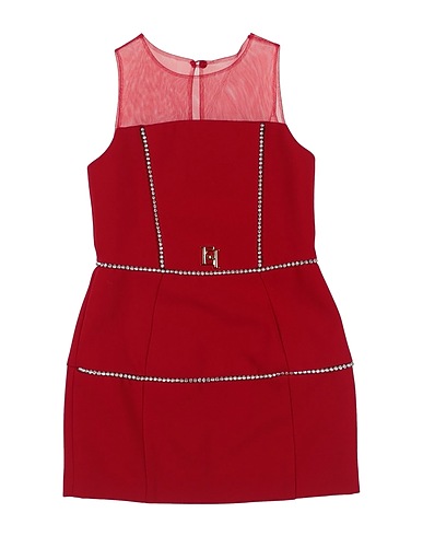 ELISABETTA FRANCHI Vestito LA MIA BAMBINA Rosso 100% Poliestere, Poliammide
