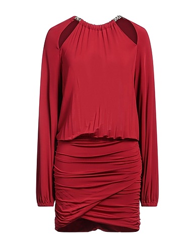 JUST CAVALLI Sheath dress Brick 95% Viscose, 5% Elastane, Polyamide