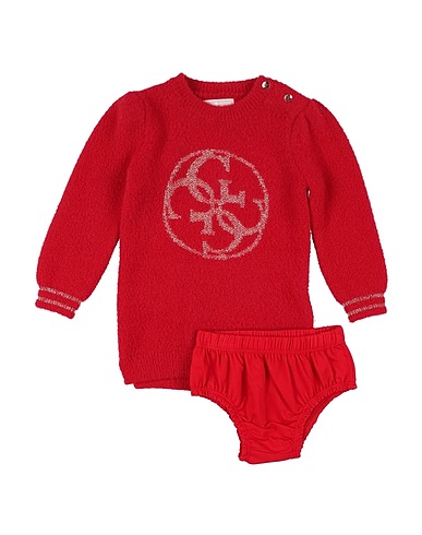 GUESS Vestido para bebé  Red 82% Polyamide, 11% Viscose, 7% Polyester