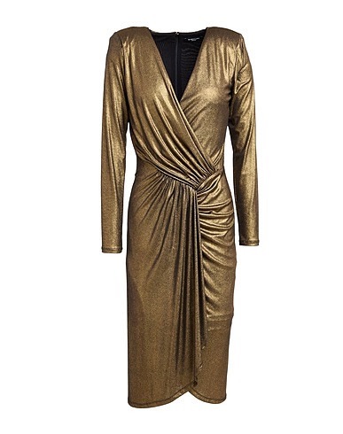 MARCIANO by GUESS Midi dress Military green 92% Polyester, 8% Elastane