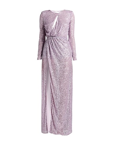 ELISABETTA FRANCHI Long dress RED CARPET Lilac 90% Polyester, 10% Elastane