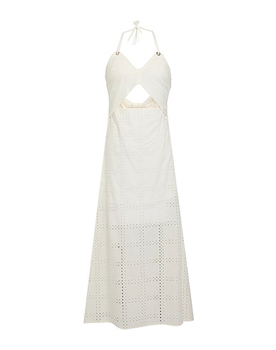 SIMONA CORSELLINI Midi dress 50% Polyester, 50% Cotton