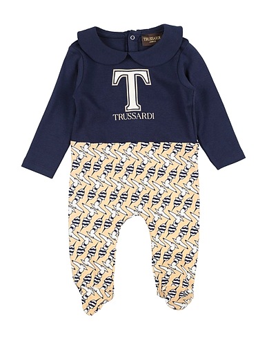 TRUSSARDI JUNIOR Baby jumpsuit  Navy blue 100% Cotton