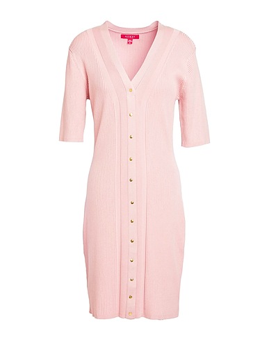 GUESS Sheath dress Light pink 65% Viscose, 35% Polyamide