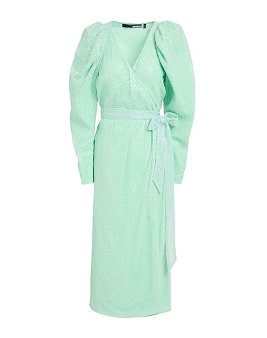 ROTATE BIRGER CHRISTENSEN Midi dress Light green 100% Recycled polyester