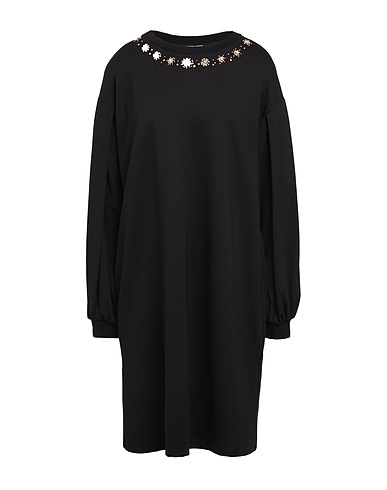 TWINSET ミニワンピース・ドレス ブラック レーヨン 62% / ナイロン 32% / ポリウレタン 6% / ポリエステル