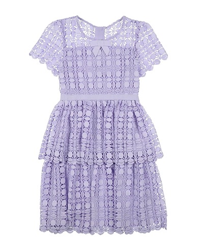 SELF-PORTRAIT Dress Lilac 100% Polyester, Polyamide, Elastane