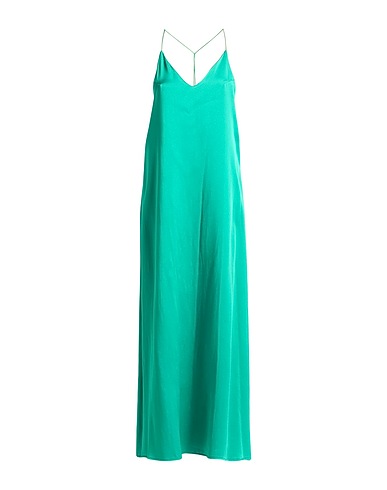 THE NINA STUDIO Long dress Green 100% Silk