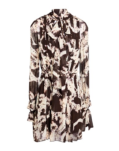 BLUMARINE Kurzes Kleid Dunkelbraun 100% Viskose