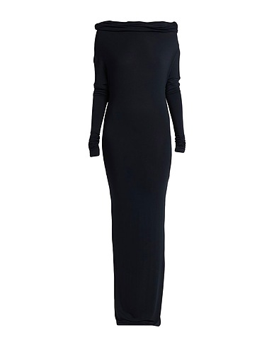 MAX&Co. Long dress Black 67% Viscose, 26% Wool, 7% Elastane