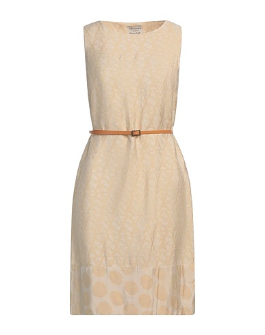 ALESSIA SANTI Short dress Beige 88% Viscose, 12% Polyamide