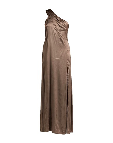 ALESSIA SANTI Long dress Taupe 97% Viscose, 3% Elastane