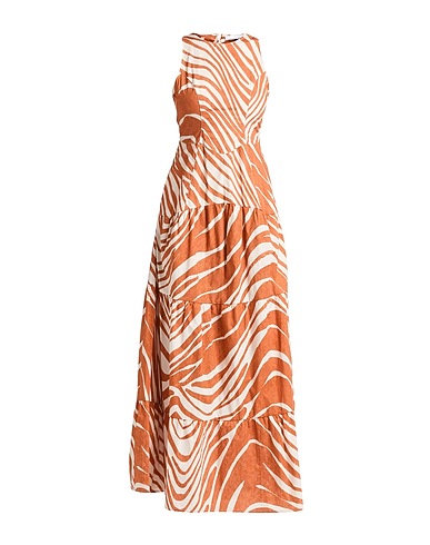 SKILLS & GENES Long dress Rust 100% Cotton