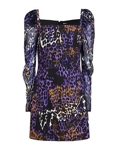 JUST CAVALLI Elegantes Kleid Violett 90% Polyester, 10% Elastan