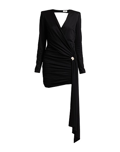 ELISABETTA FRANCHI Sheath dress Black 96% Viscose, 4% Elastane