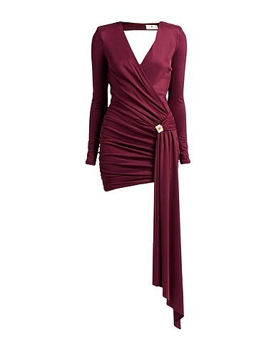 ELISABETTA FRANCHI Tubino Bordeaux 96% Viscosa, 4% Elastan
