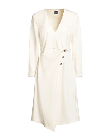 PINKO Midi dress Cream 65% Viscose, 30% Polyamide, 5% Elastane