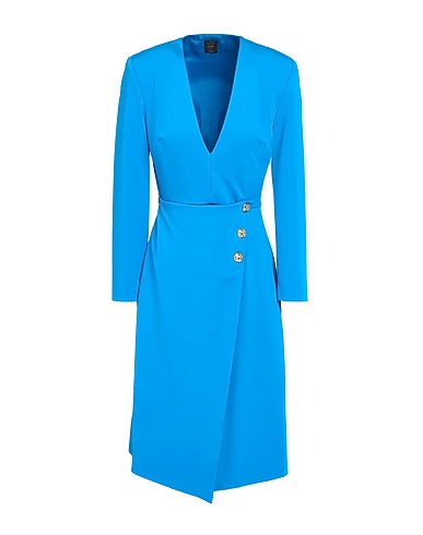 PINKO Midi dress Azure 65% Viscose, 30% Polyamide, 5% Elastane