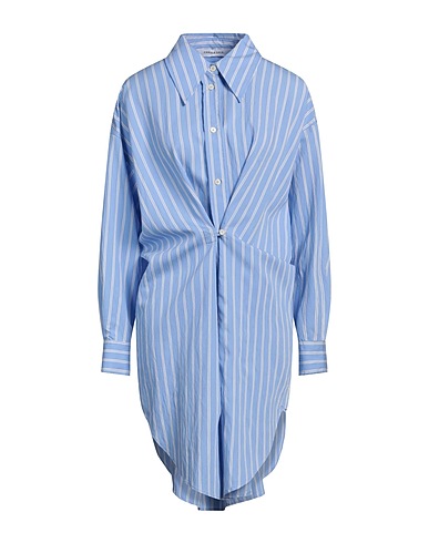 EMMA & GAIA Shirt dress Light blue 86% Viscose, 14% Polyamide